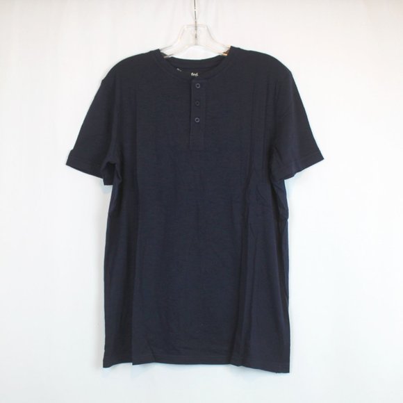 Henley Shirt Short Sleeve - Navy